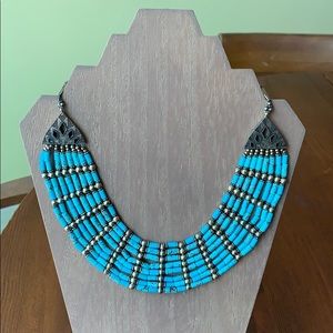 Lucky Brand turquoise-color beaded necklace